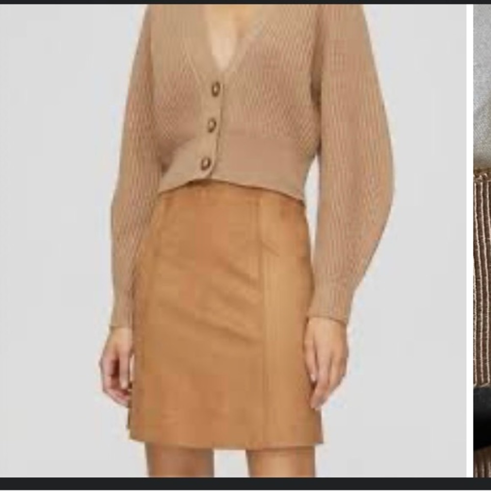 Aritzia Faux Suede Skirt